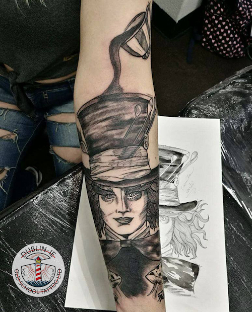 mad hatter tattoo